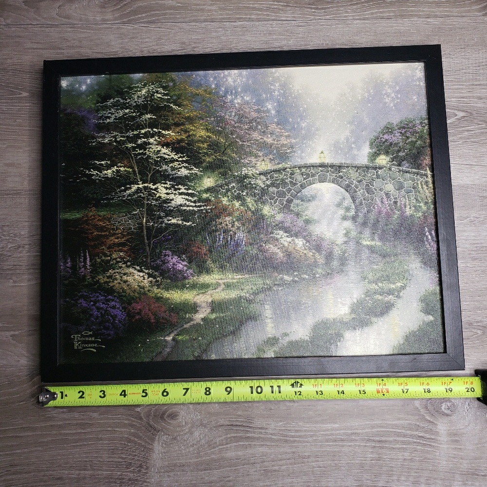 Thomas kinkade fiber optic light picture W remote - Picture 5 of 8